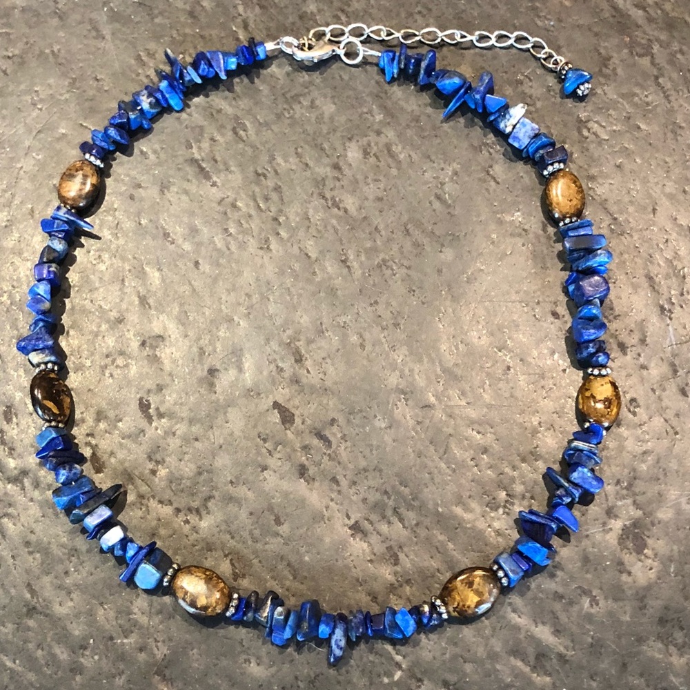 Beautiful handmade necklace with extension chain